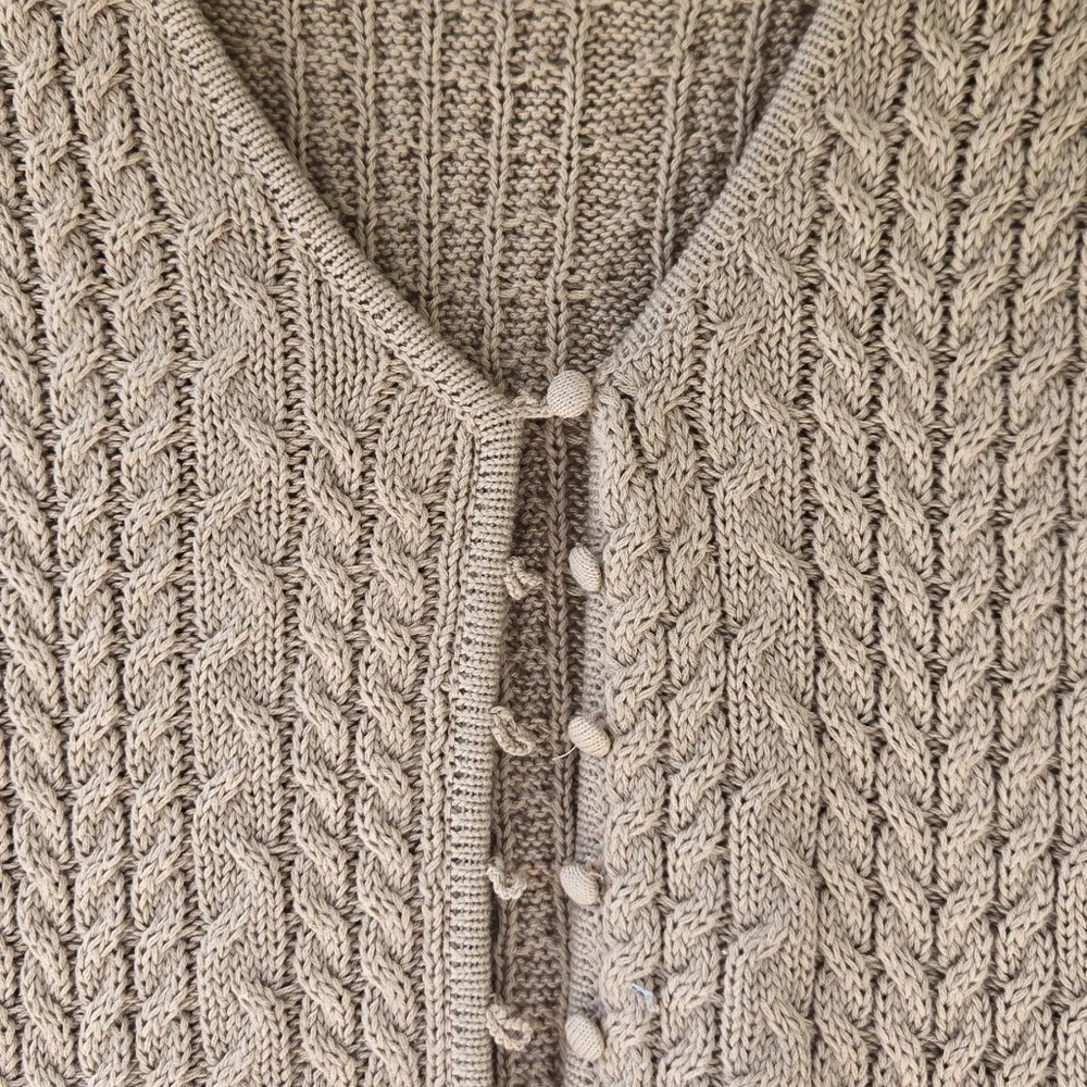 House Of Harlow 1960 Mocha Creme Crochet Vest - Picture 5 of 8